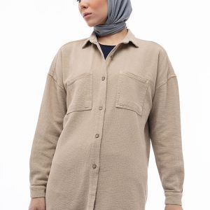 استایل شومیز حصیری کرم