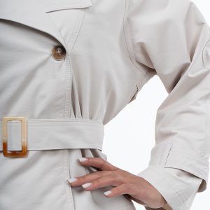 کیفیت دوخت کت بارانی یقه انگلیسی استخوانی