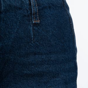 دوخت شلوار جین واید‌لگ آبی تیره دمپا زاپ