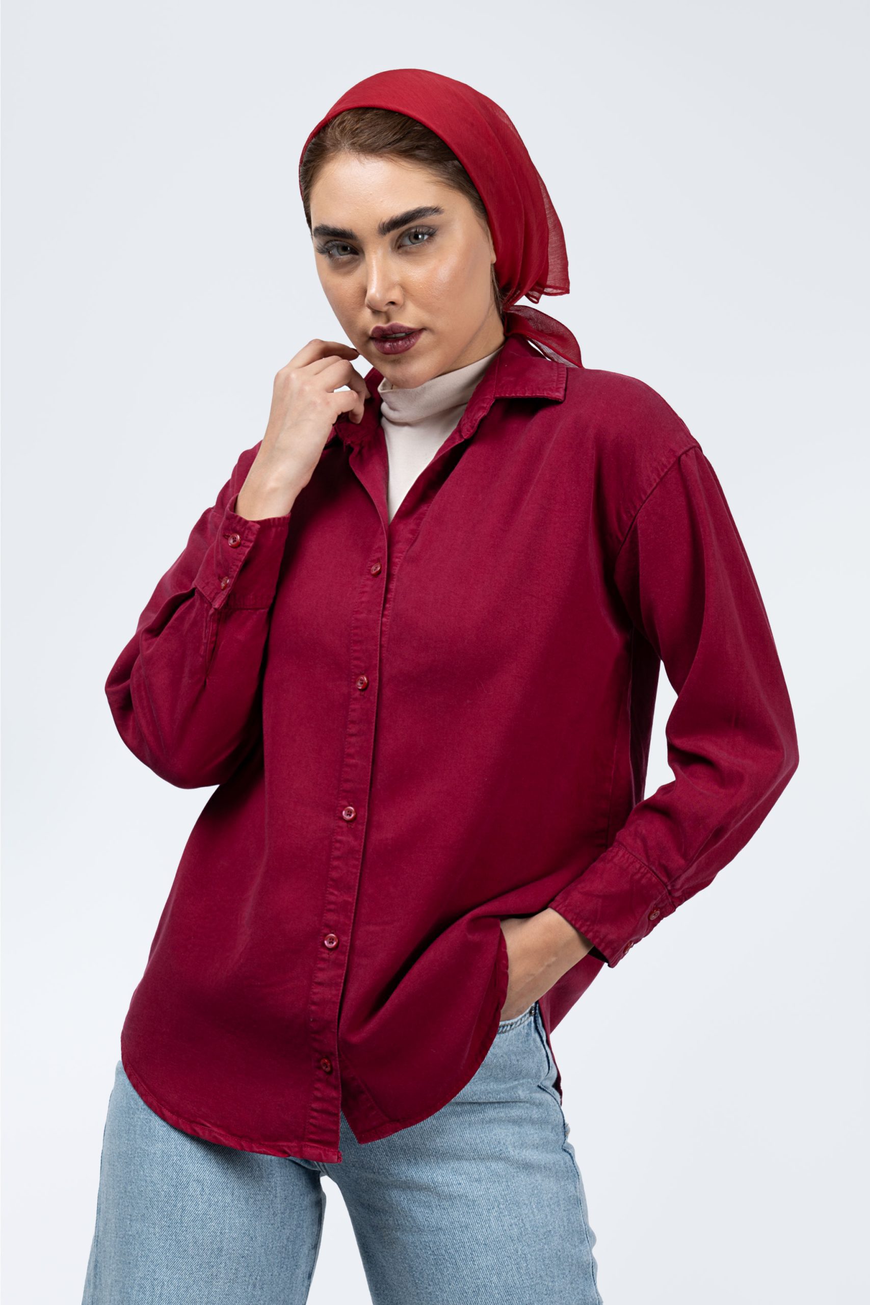 استایل شومیز سرخابی میلانو