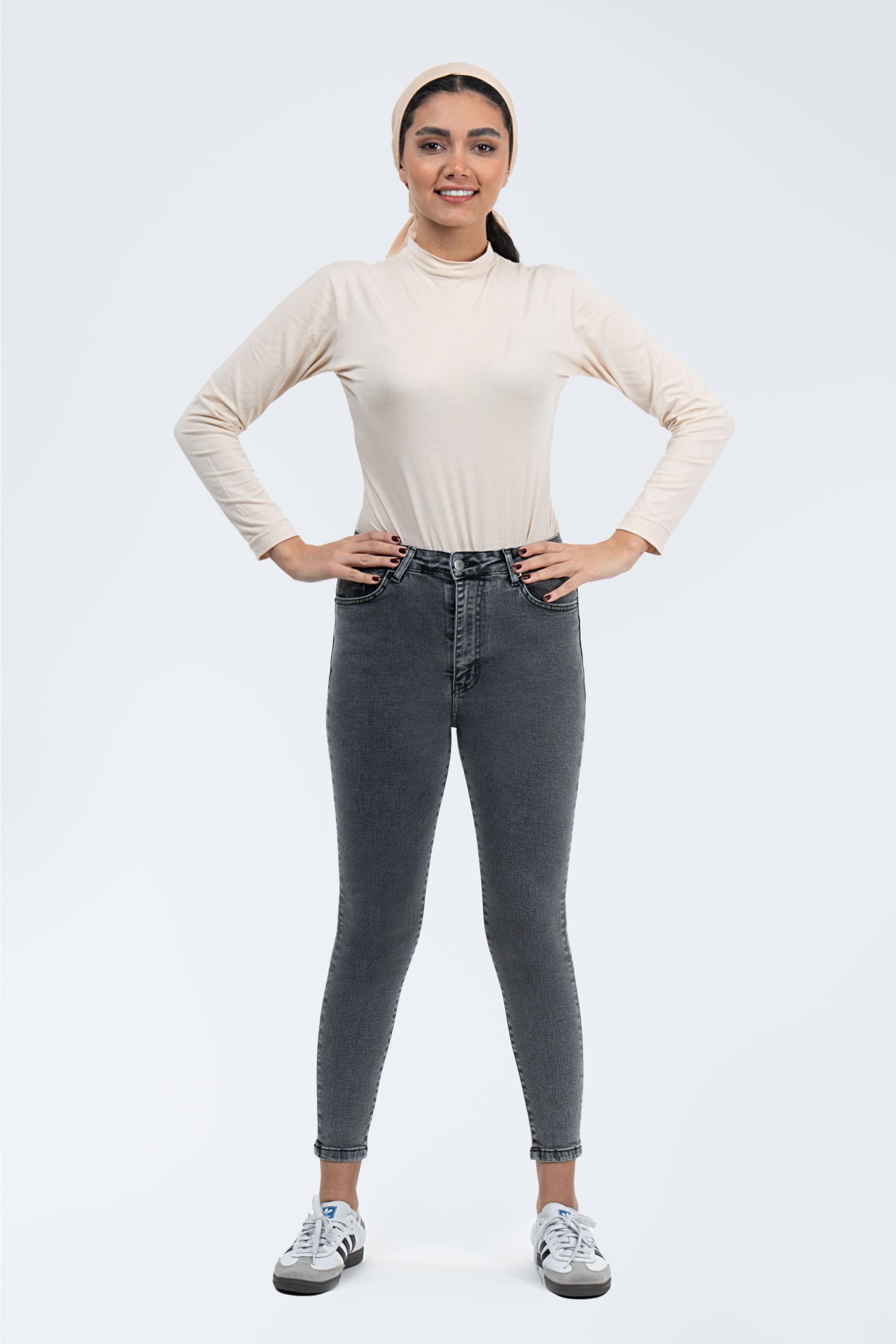 خرید شلوار جین اسکینی دودی
