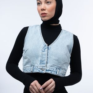 ژیله (Jile) جین پایین کمر آبی روشن