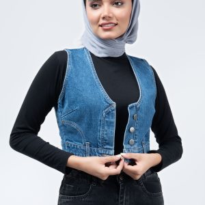 ژیله (Jile) جین پایین کمر آبی تیره