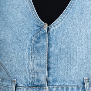 ژیله (Jile) جین پایین کمر آبی وسط