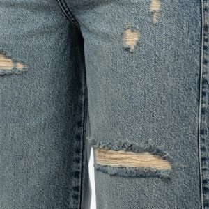 دوخت شلوار واید لگ جیب فیلتو زاپ دار آبی روشن Dirty