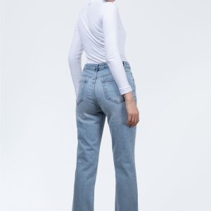 شلوار جین راسته آبی روشن 9002378