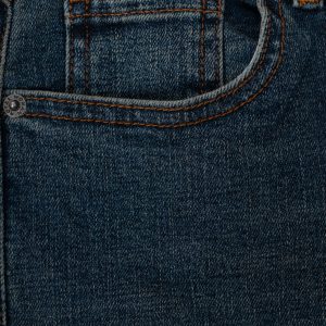 جیب شلوار جین راسته فیت (Straight Fit) آبی تیره کثیف شور