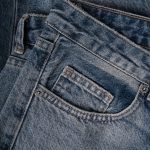 جیب شلوار جین مام استایل آبی تیره Dirty
