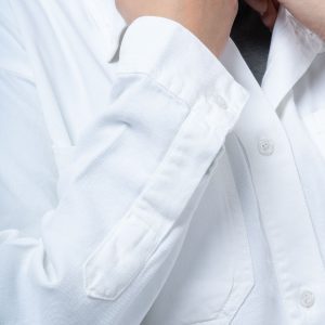 شومیز کتان ظریف سفید 0005005