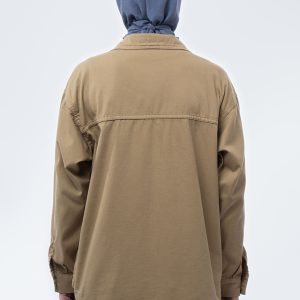 شومیز کتان ظریف نسکافه‌ای 0005175