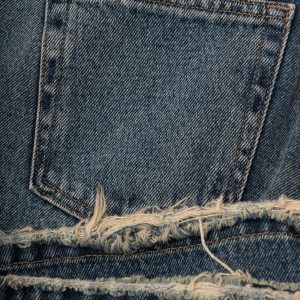 کیفیت شلوار جین بگی دمپازاپ آبی وسط برفکی