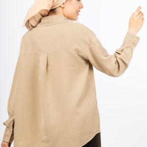 شومیز سیلک کرم 0006507