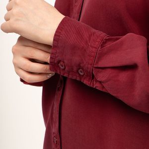 کیفیت شومیز سیلک زرشکی