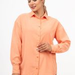 شومیز سیلک پریمیوم مرجانی