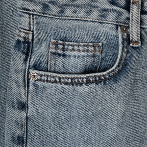 کیفیت شلوار جین نیم بگ آبی روشن