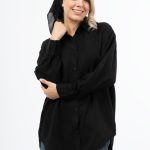 خرید شومیز سیلک پریمیوم مشکی