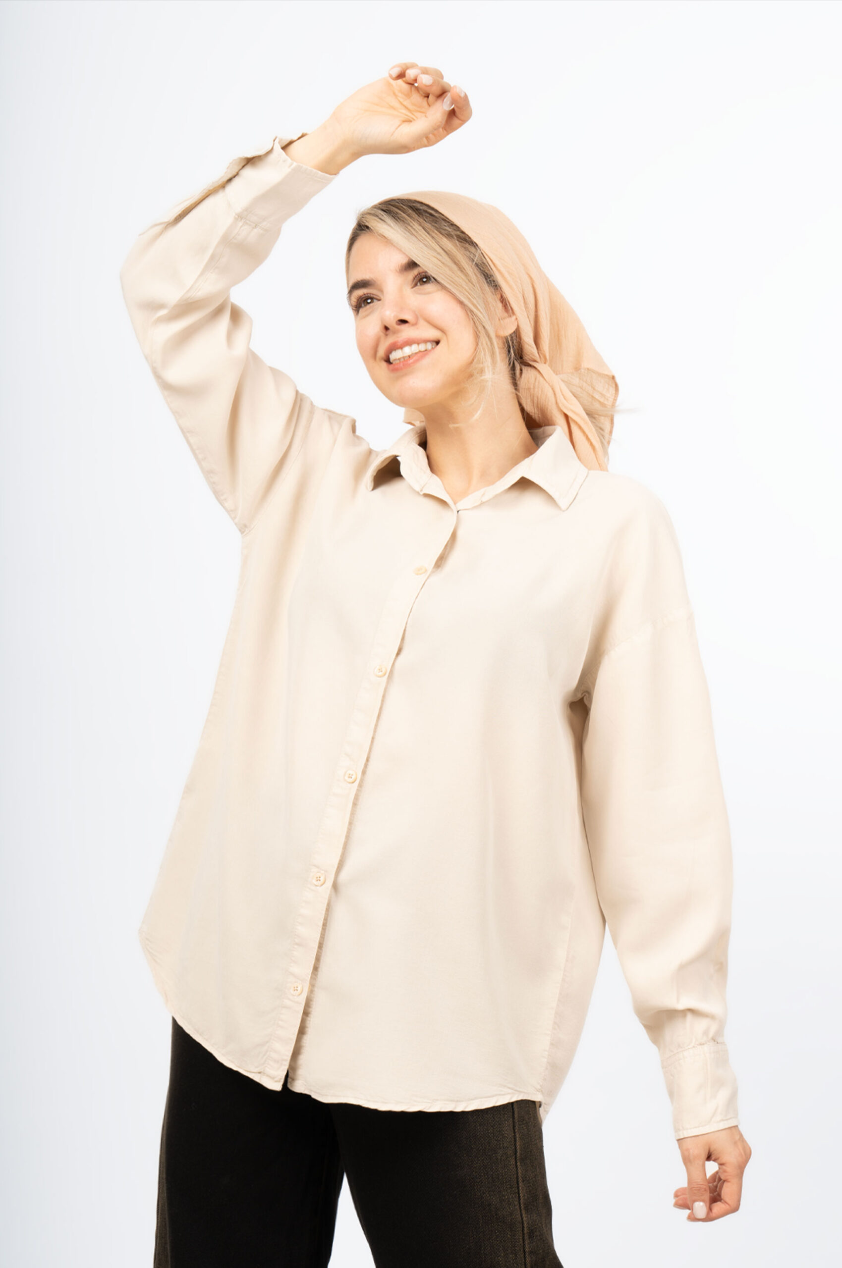 شومیز سیلک پریمیوم استخوانی