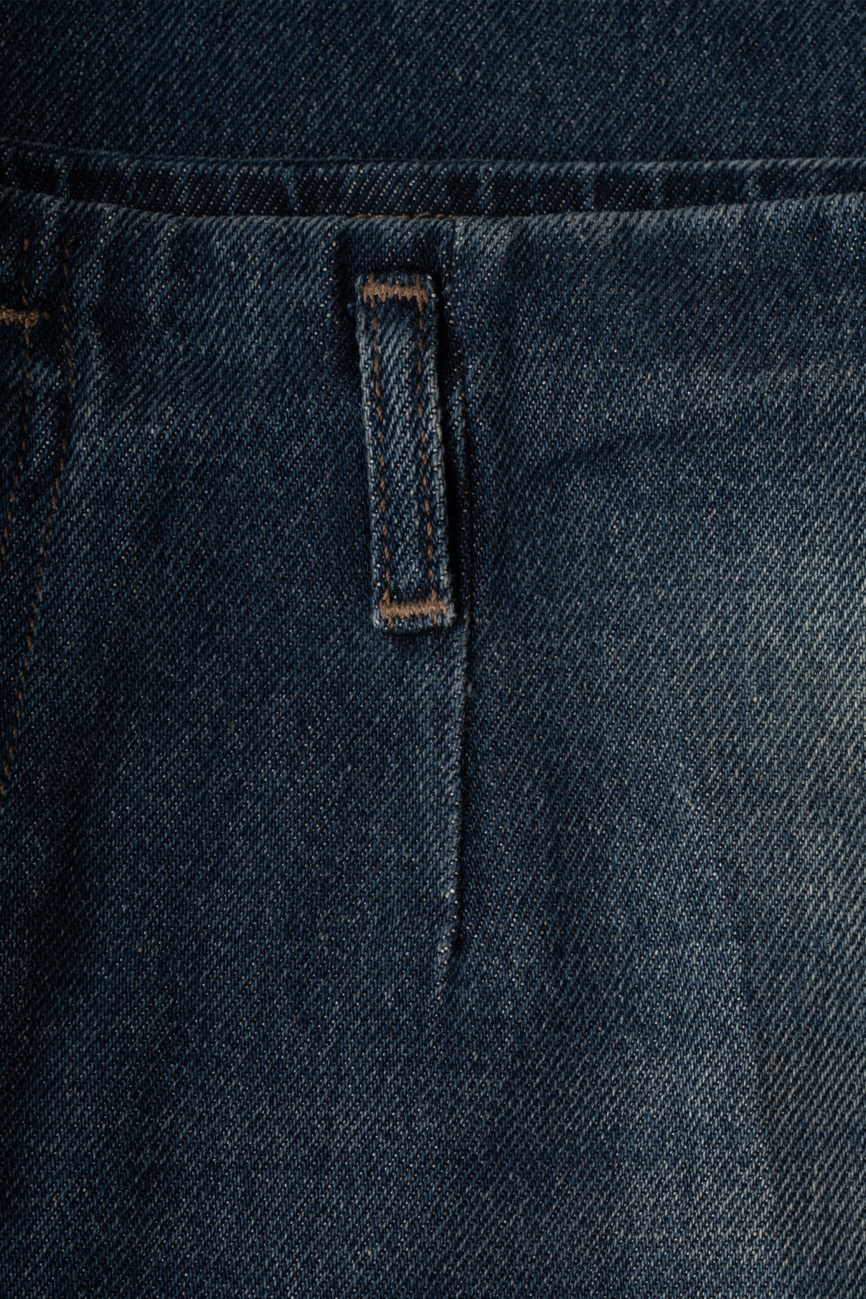 کیفیت شلوار جین واید لگ آبی تیره Rusty Blue