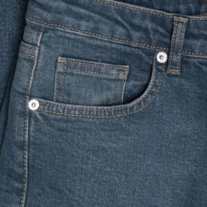 کیفیت شلوار جین کراپ راسته دمپا کات آبی وسط برفکی