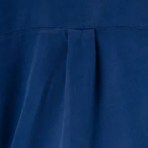 کیفیت شومیز سیلک پریمیوم آبی نفتی
